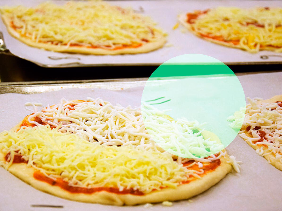 Er pizzatopping rigtig ost?