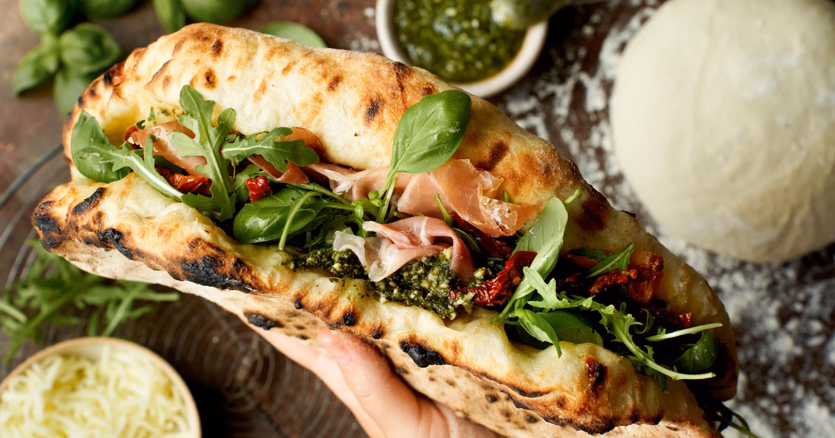 Hvor mange kalorier er der i en pizza sandwich?