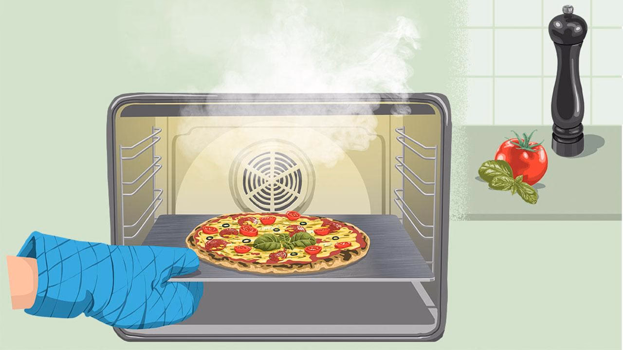 Hvilken ovnfunktion er bedst til pizza?
