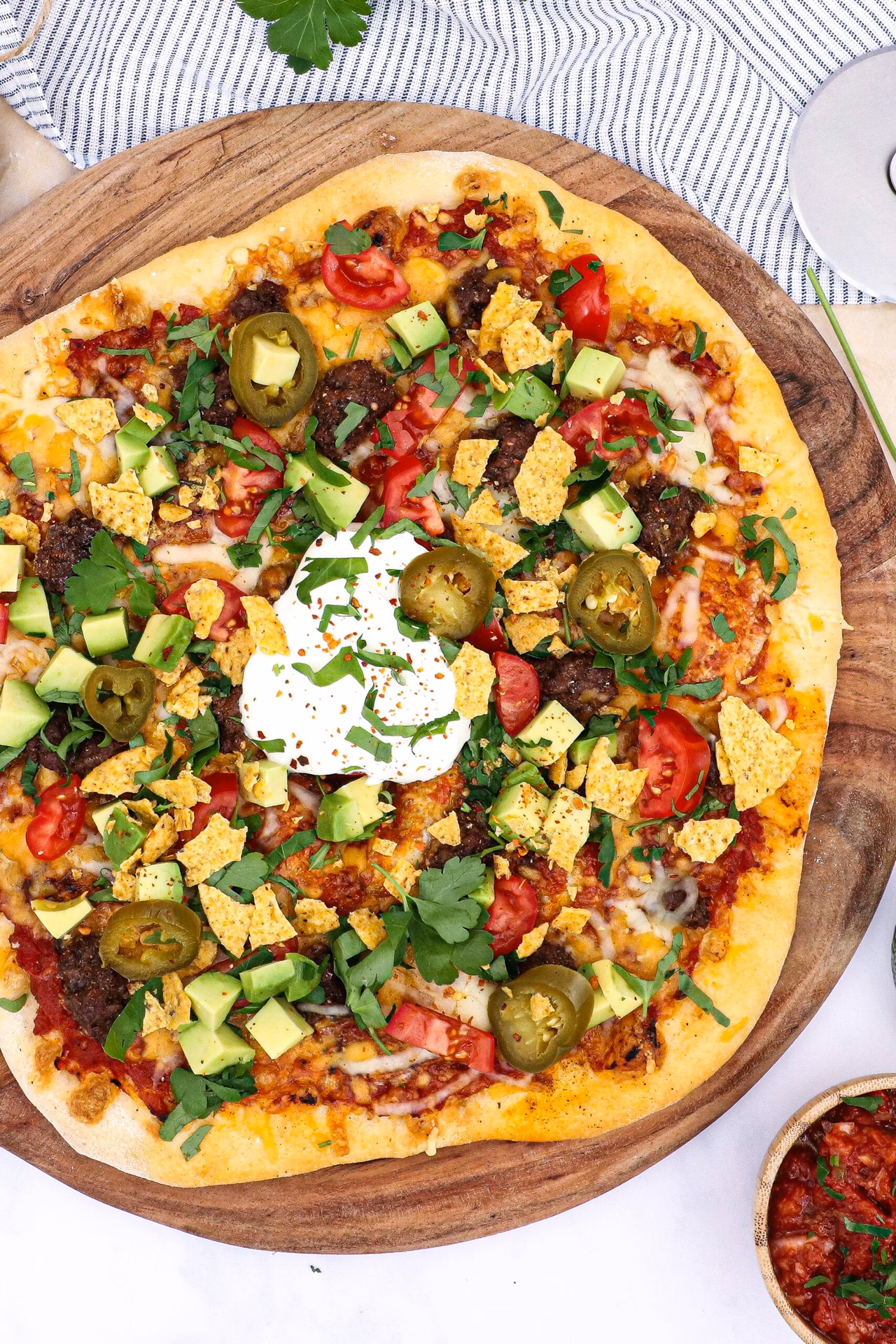 Hvor mange kalorier er der i en tortilla med oksekød?